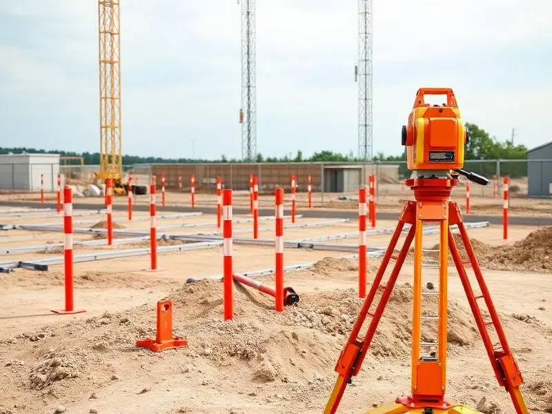 Construction Staking for Commercial Footings survey project in Kompally, Hyderabad